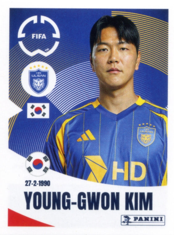 Panini Club World Cup 2025 #375 -  Young-gwon Kim (Ulsan HD FC)