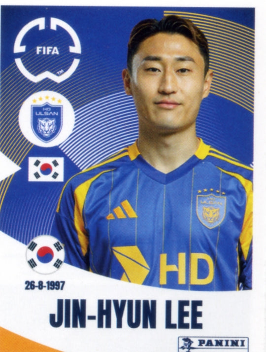 Panini Club World Cup 2025 #376 -  Jin-hyun Lee (Ulsan HD FC)
