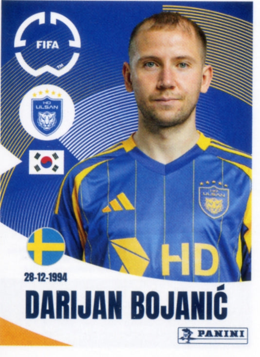 Panini Club World Cup 2025 #377 -  Darijan Bojanic (Ulsan HD FC)