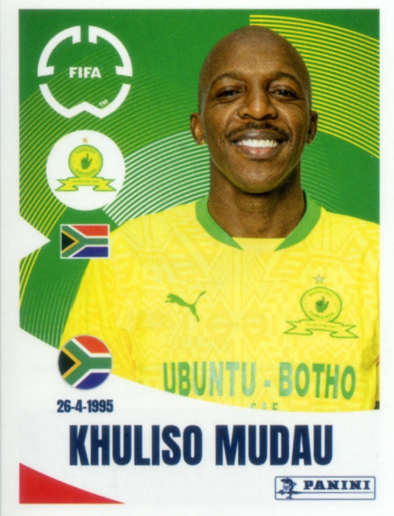 Panini Club World Cup 2025 #392 -  Khuliso Mudau (Mamelodi Sundowns FC)