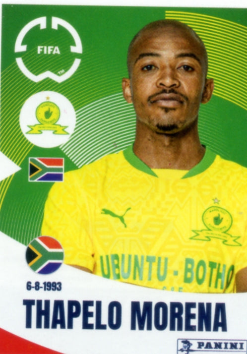 Panini Club World Cup 2025 #393 -  Thapelo Morena (Mamelodi Sundowns FC)
