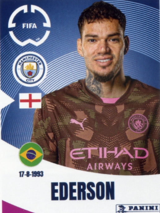 Panini Club World Cup 2025 #408 -  Ederson (Manchester City)
