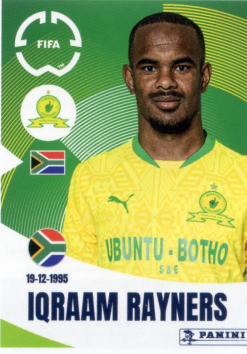 Panini Club World Cup 2025 #404 -  Iqraam Rayners (Mamelodi Sundowns FC)