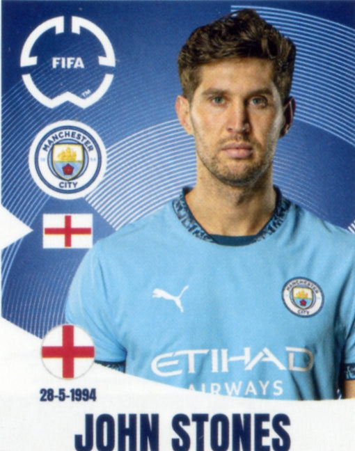 Panini Club World Cup 2025 #412 -  John Stones (Manchester City)