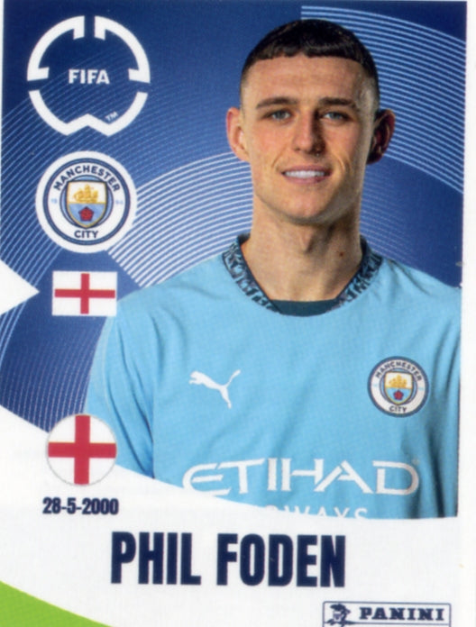 Panini Club World Cup 2025 #422 -  Phil Foden (Manchester City)