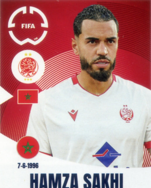 Panini Club World Cup 2025 #432 - Hamza Sakhi (Wydad AC)