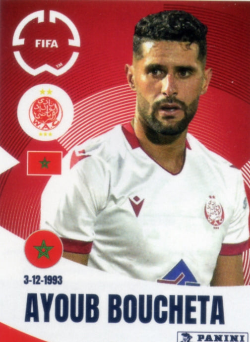 Panini Club World Cup 2025 #430 -  Ayoub Boucheta (Wydad AC)