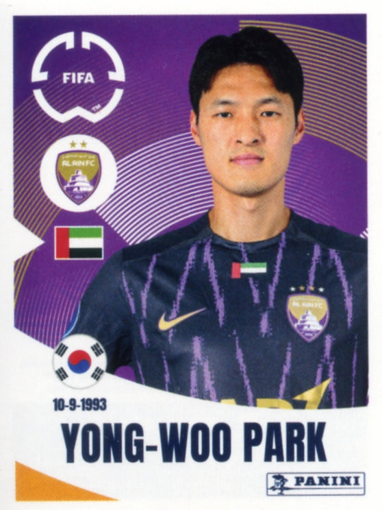 Panini Club World Cup 2025 #453 -  Yong-woo Park (Al-Ain FC)