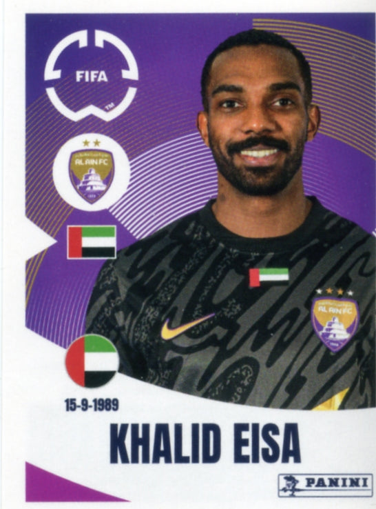 Panini Club World Cup 2025 #444 -  Khalid Eisa (Al-Ain FC)