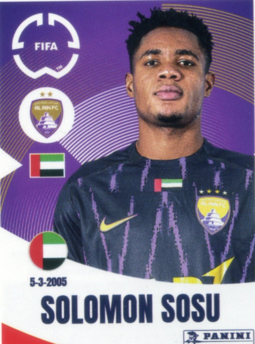 Panini Club World Cup 2025 #448 -  Solomon Sosu (Al-Ain FC)