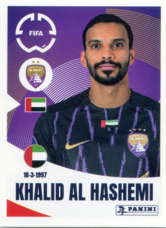 Panini Club World Cup 2025 #446 -  Khalid Hashemi (Al-Ain FC)