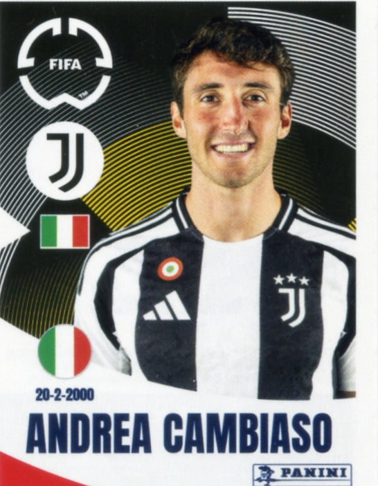 Panini Club World Cup 2025 #464 -  Andrea Cambiaso (Juventus FC)