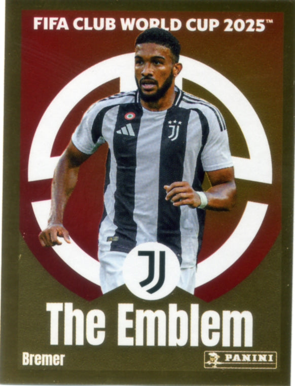 Panini Club World Cup 2025 #472 -  Bremer - The Emblem (Juventus FC)
