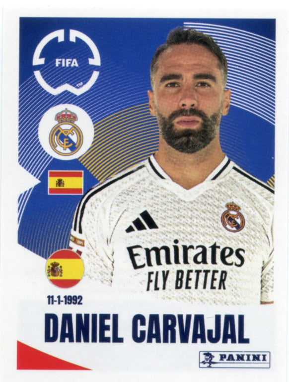 Panini Club World Cup 2025 #483 -  Daniel Carvajal (Real Madrid)