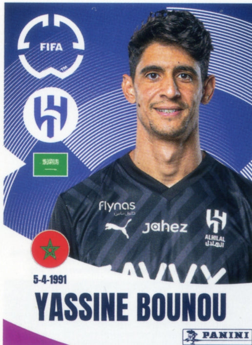 Panini Club World Cup 2025 #498 -  Bono Yassine Bounou (Al-Hilal)