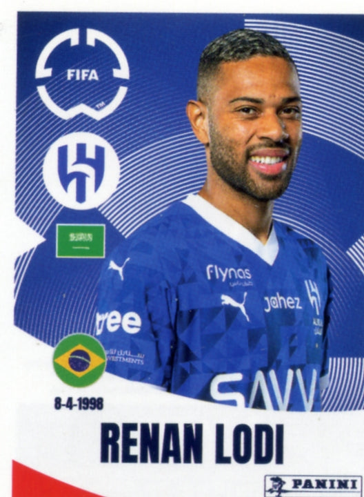 Panini Club World Cup 2025 #500 -  Renan Lodi (Al-Hilal)