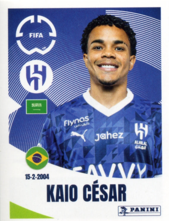 Panini Club World Cup 2025 #507 -  Kaio César (Al-Hilal)