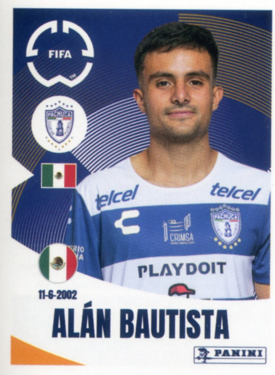 Panini Club World Cup 2025 #523 -  Alán Bautista (CF Pachuca)