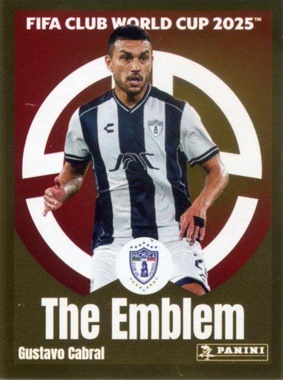 Panini Club World Cup 2025 #526 -  Gustavo Cabral - The Emblem (CF Pachuca)