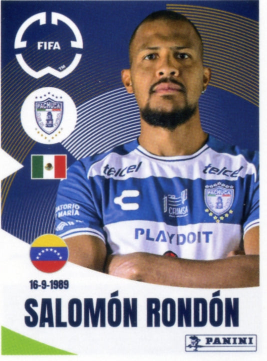 Panini Club World Cup 2025 #530 -  Salomón Rondón (CF Pachuca)