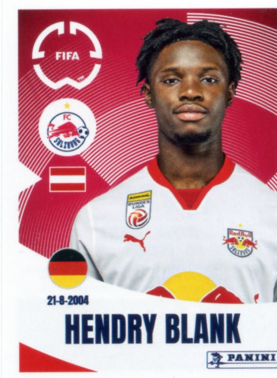 Panini Club World Cup 2025 #535 -  Hendry Blank (Red Bull Salzbourg)