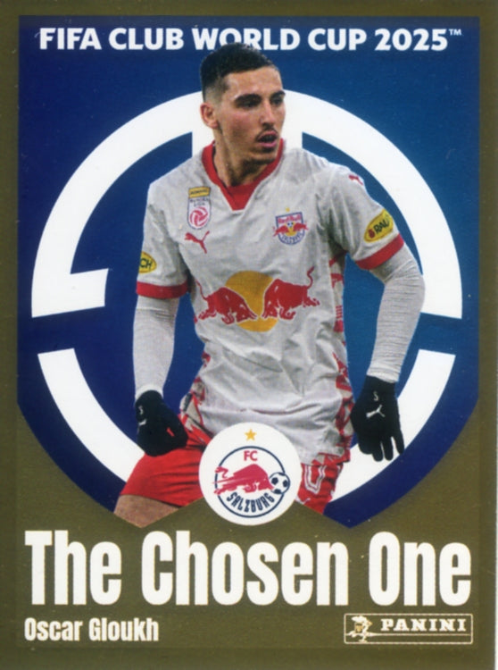 Panini Club World Cup 2025 #547 -  Oscar Gloukh - The Chosen One (Red Bull Salzbourg)