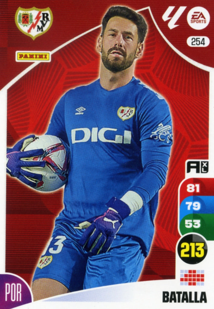 Panini Adrenalyn XL La Liga 2024/2025 - #254.  Batalla - Rayo Vallecano - 1ª Edición, Cromo RAW