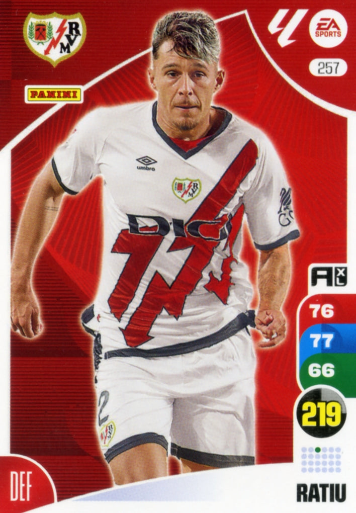 Panini Adrenalyn XL La Liga 2024/2025 - #257.  Ratiu - Rayo Vallecano - 1ª Edición, Cromo RAW