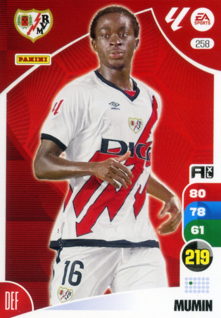 Panini Adrenalyn XL La Liga 2024/2025 - #258.  Mumin - Rayo Vallecano - 1ª Edición, Cromo RAW