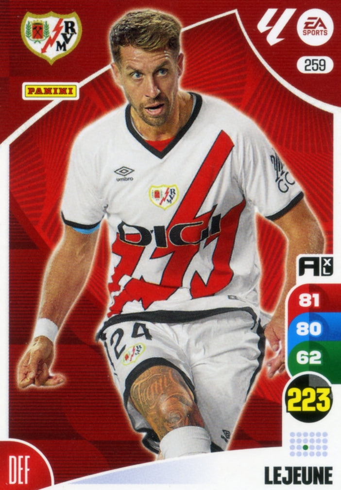 Panini Adrenalyn XL La Liga 2024/2025 - #259.  Lejeune - Rayo Vallecano - 1ª Edición, Cromo RAW