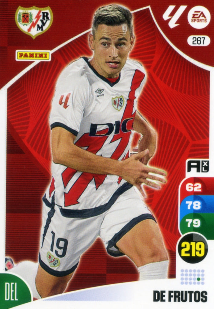 Panini Adrenalyn XL La Liga 2024/2025 - #267.  De Frutos - Rayo Vallecano - 1ª Edición, Cromo RAW