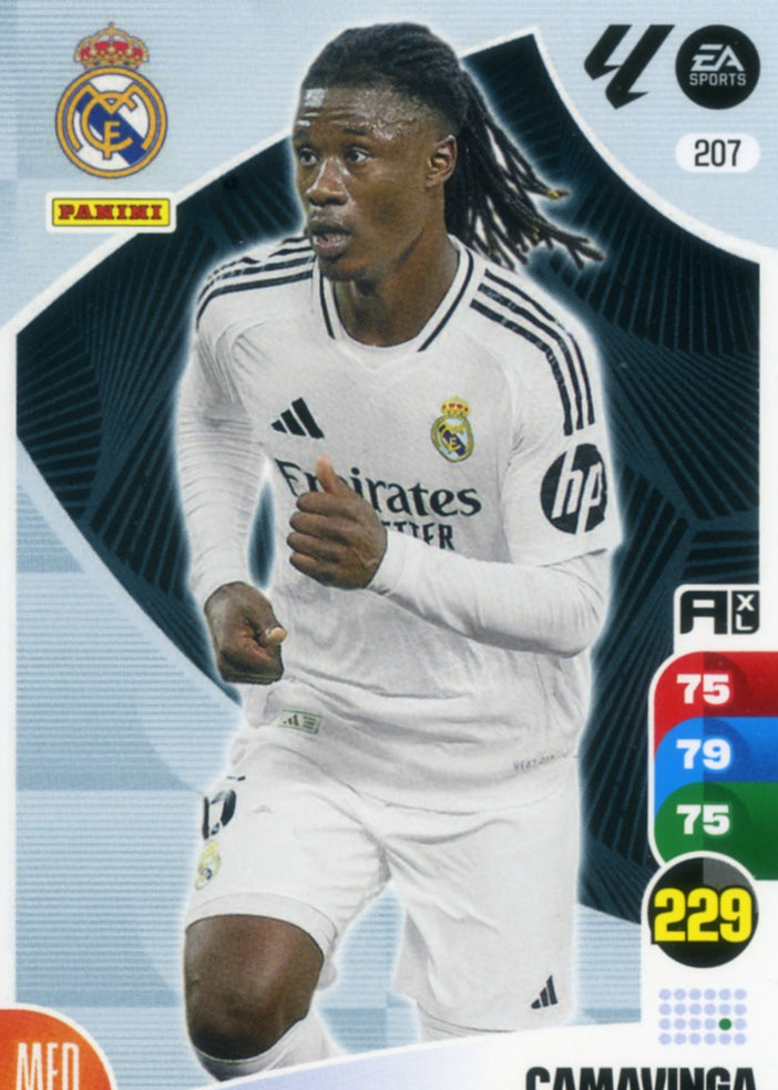 Panini Adrenalyn XL La Liga 2024/2025 - #207 - CAMAVINGA - REAL MADRID - 1ª Edición, Cromo RAW