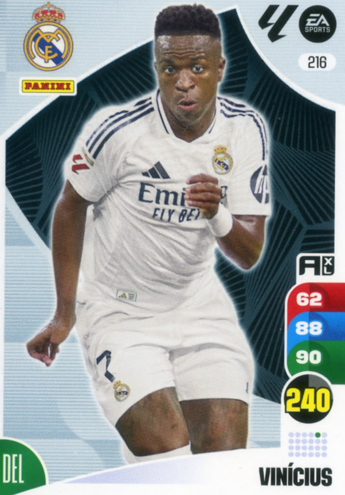 Panini Adrenalyn XL La Liga 2024/2025 - #216 - VINÍCIUS - REAL MADRID - 1ª Edición, Cromo RAW