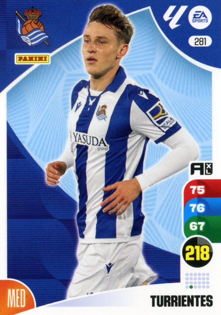 Panini Adrenalyn XL La Liga 2024/2025 - #281.  Turrientes - Real Sociedad - 1ª Edición, Cromo RAW