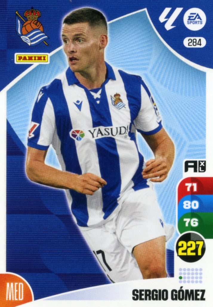 Panini Adrenalyn XL La Liga 2024/2025 - #284.  Sergio Gómez - Real Sociedad - 1ª Edición, Cromo RAW