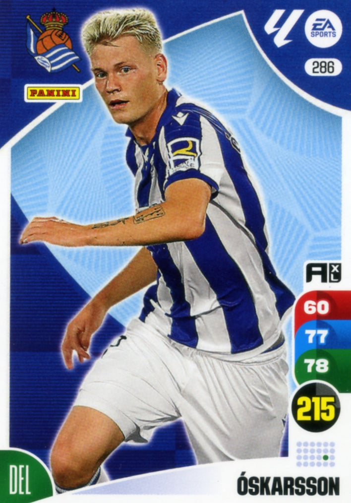Panini Adrenalyn XL La Liga 2024/2025 - #286.  Óskarsson - Real Sociedad - 1ª Edición, Cromo RAW