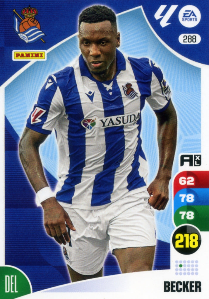 Panini Adrenalyn XL La Liga 2024/2025 - #288.  Becker - Real Sociedad - 1ª Edición, Cromo RAW