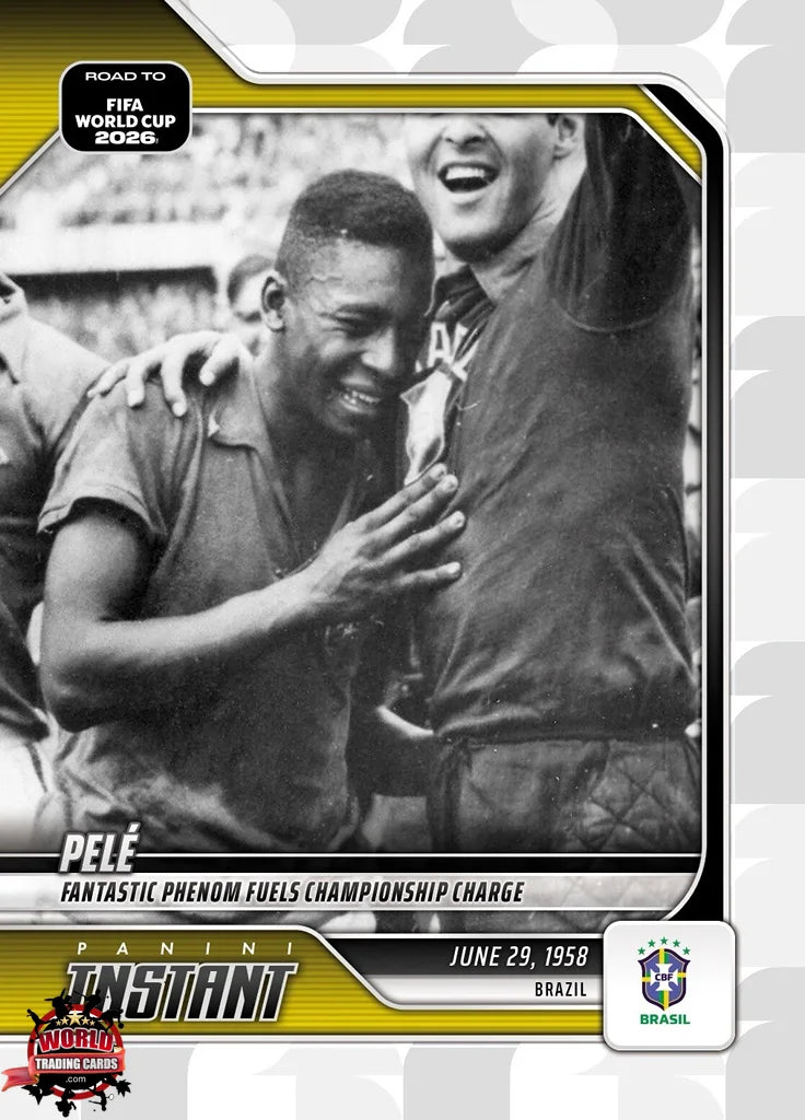 RTWC001 | Panini | Road to FIFA World Cup | 2026 | PANINI INSTANT | Pele | Base | Exclusive USA | Limited Editions | PREORDEN