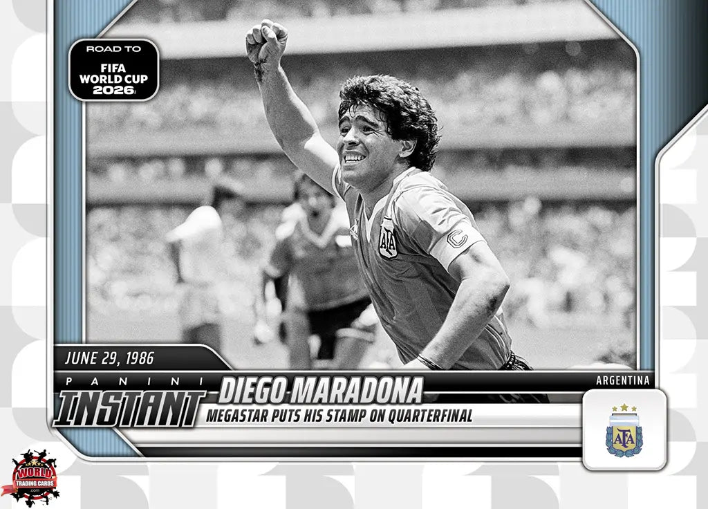 RTWC037 | Panini | Road to FIFA World Cup | 2026 | PANINI INSTANT | Diego Armando Maradona | Base | Exclusive USA | Limited Editions | PREORDEN