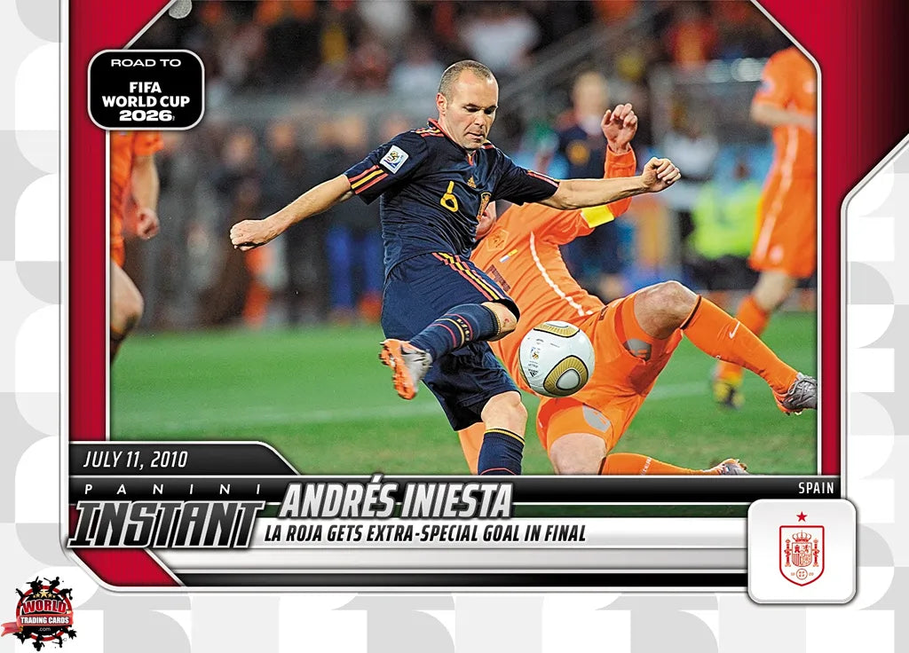 RTWC038 | Panini | Road to FIFA World Cup | 2026 | PANINI INSTANT | Andres Iniesta | Base | Exclusive USA | Limited Editions | PREORDEN