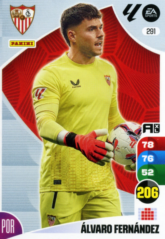 Panini Adrenalyn XL La Liga 2024/2025 - #291.  Álvaro Fernández - Sevilla - 1ª Edición, Cromo RAW
