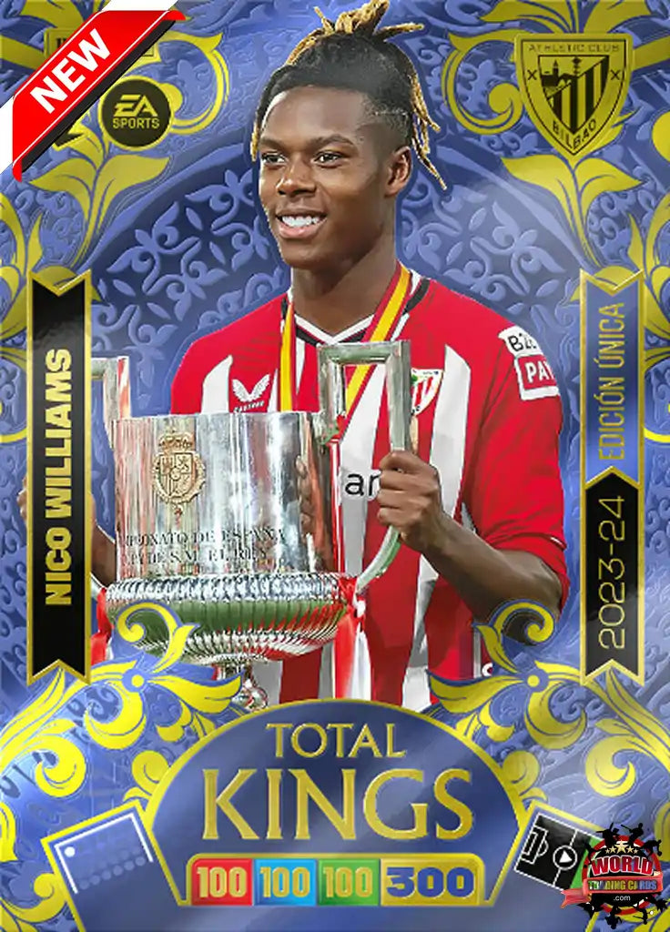 #TK12 | Panini | Adrenalyn XL | La Liga | 2025-2026 | Nico Williams | Athletic Club | Total Kings 2023-24