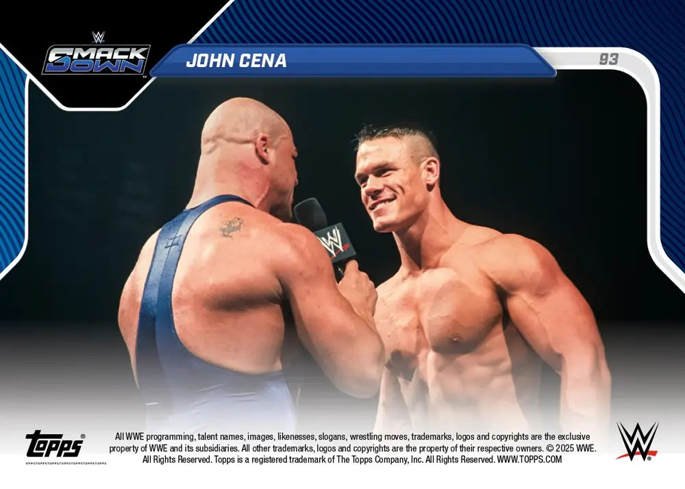 John Cena - 2025 - Topps Now WWE Smarck Down - Card #093 - World Trading Cards