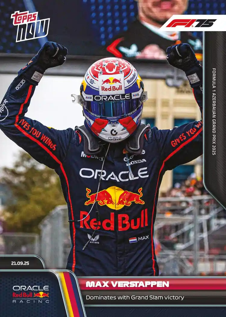 Topps NOW 2025 Formula 1 - Max Verstappen - Card #063 - World Trading