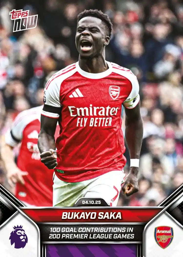 Premier League Topps Now 2025-26-Bukayo Saka-#031