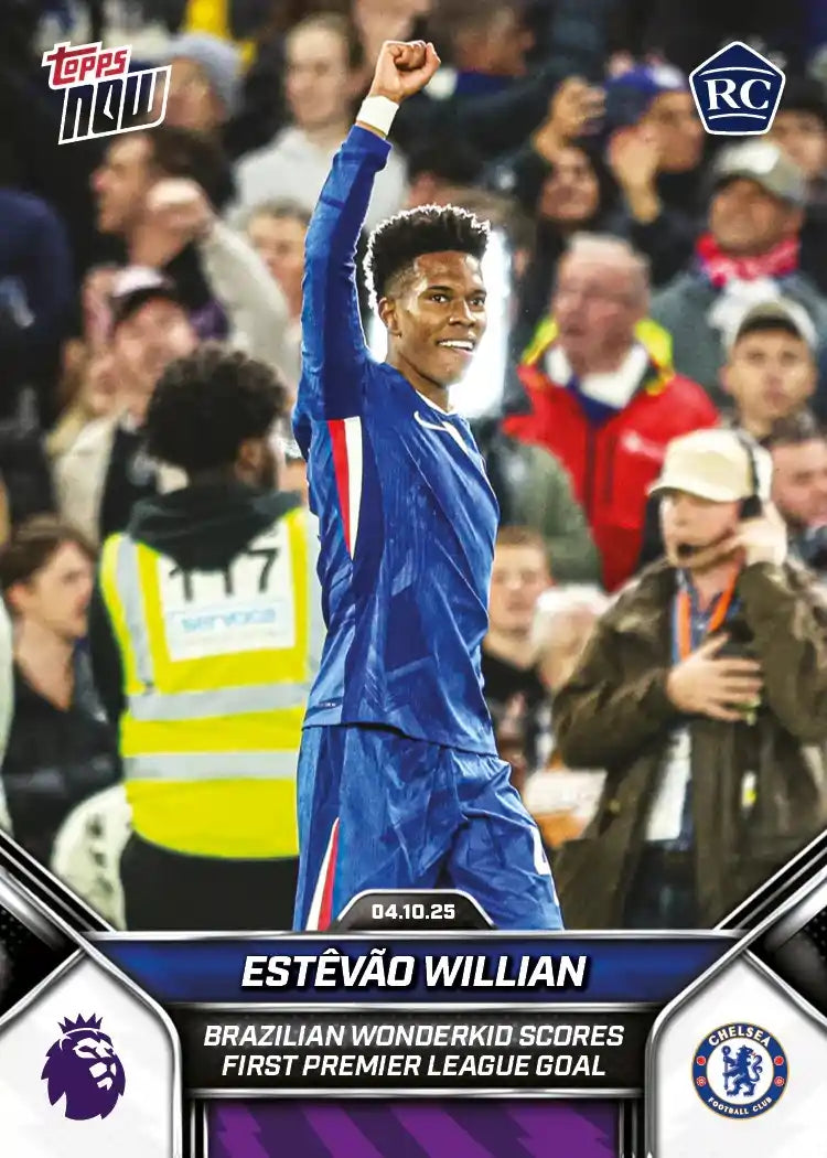 Premier League Topps Now 2025-26-Estevao Willian-Rookie-#032