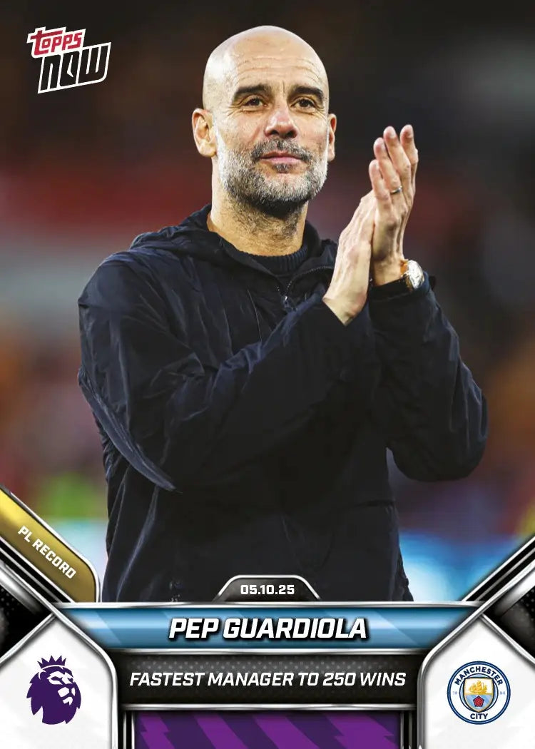 Premier League Topps Now 2025-26-Pep Guardiola-#034