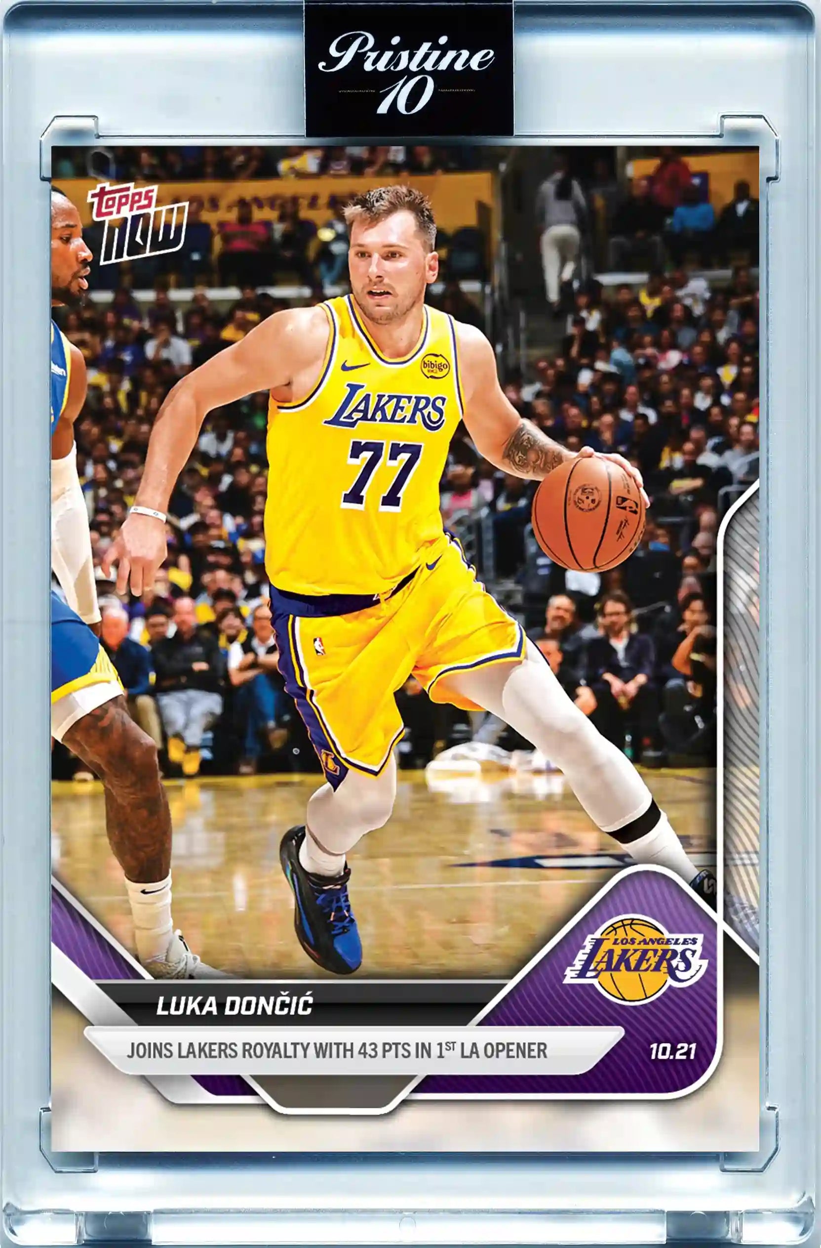 Luka Doncic - 2025-26 NBA Topps NOW - Card 005 - Pristine 10 | World Trading Cards