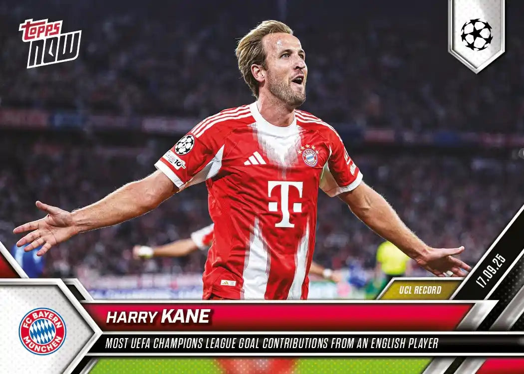 Topps Now - UEFA Champions League 2025-26 - Harry Kane - Card #017