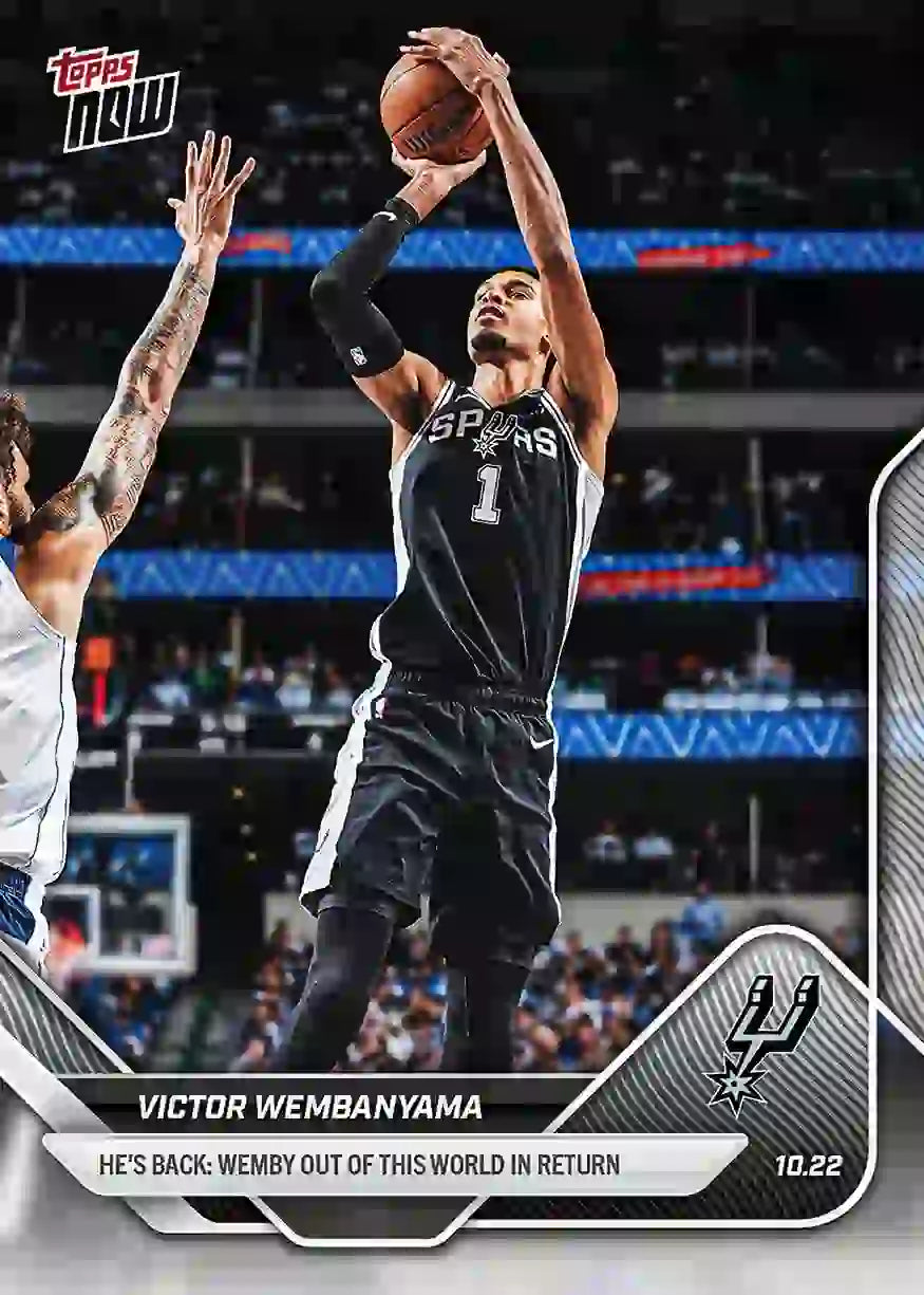 Victor Wembayama - 2025-26 NBA Topps NOW - Card 019 - WTC